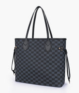 Black checkered neverfull  bag