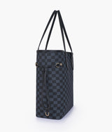 Black checkered neverfull  bag