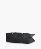 Black long strap tote bag for women