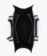 Black long strap tote bag for women