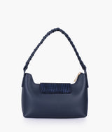 Blue color  purse with braided strap