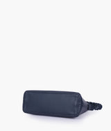 Blue color  purse with braided strap