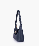 Blue color  purse with braided strap