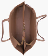 Brown luxe everyday tote for women