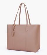Brown luxe everyday tote for women