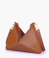 Brown color triangle flex bag