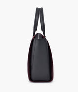 Burgundy color classic top-handle bag