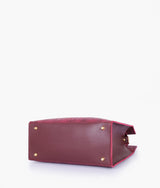 Red color crocodile vintage handbag