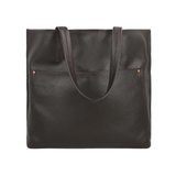 Classic Espresso Leather Tote