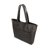Classic Espresso Leather Tote