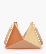 Caramel color triangle flex bag