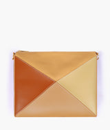 Caramel color triangle flex bag