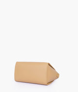 Coffee color  top-handle mini handbag