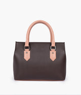 Dark brown color small satchel bag
