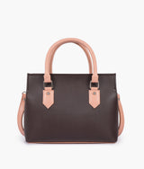 Dark brown color small satchel bag