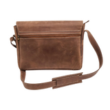 Vintage Brown Leather Messenger Bag