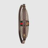 Ophidia GG small shoulder bag Brown leather