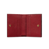 Gucci Ophidia Red Supreme Coated Canvas Gg Floral Wallet Bifold Wallet 523155