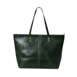 Forest Grace Leather Tote