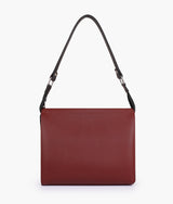 Red and black color  trio twist handbag