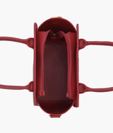 Red color  top-handle mini handbag