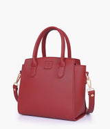 Red color  top-handle mini handbag