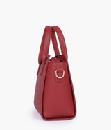 Red color  top-handle mini handbag