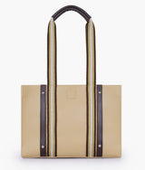 Beige long strap  handbag