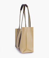 Beige long strap  handbag