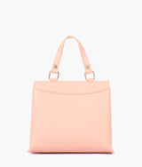 Peach front lock top-handle mini bag  for women