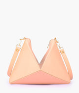 Peach color triangle flex bag