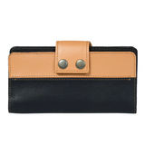 Bifold Black and Tan Leather Wallet