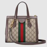Ophidia small GG tote bag Brown leather