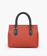 Rust small satchel bag for women