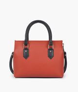 Rust small satchel bag for women