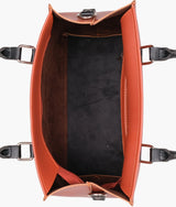 Rust small satchel bag for women