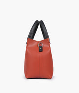 Rust small satchel bag for women