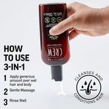 American Crew 3-en-1 Tea Tree Shampooing, Revitalisant et Nettoyant Corporel | 1 L